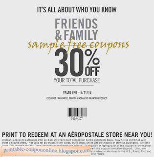 Free Printable Aeropostale Coupons