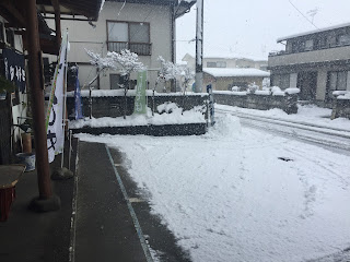 大雪でした。