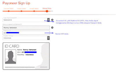 langkah cara membuat Payoneer dan mendapatkan kartu Prepaid Master Card 