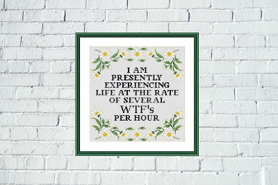 I am presently funny sassy cross stitch pattern - Tango Stitch