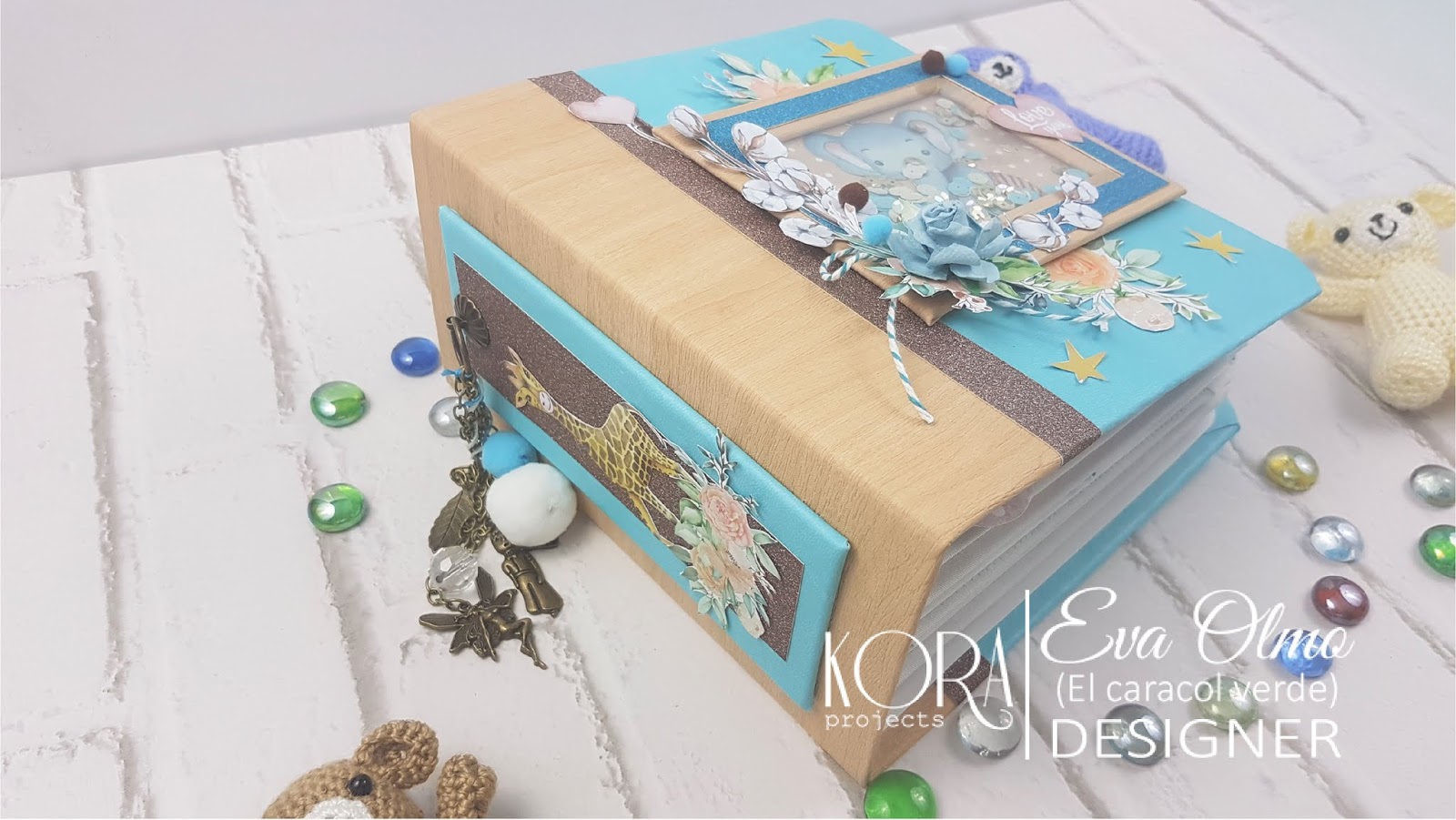 El Caracol Verde Tutorial Album Scrapbooking Bebe Con Kora Projects El Caracol Verde Tutorial Album Scrapbooking Bebe Con Kora Projects