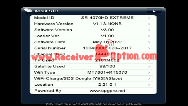 STARSAT MINI EXTREME SERIES HD RECEIVER NEW SOFTWARE V3.09 16 MAY 2022