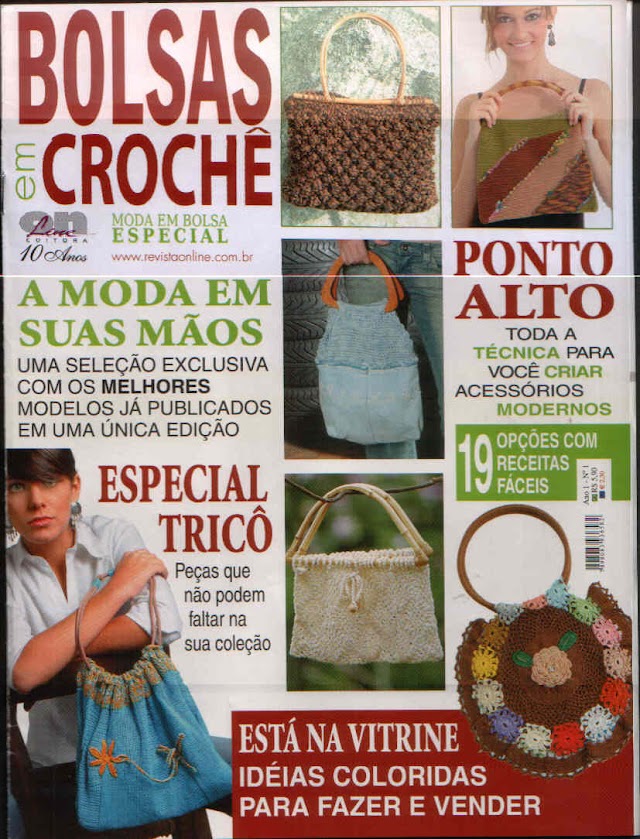 Bolsas em crochê - Ano 1/N° 1