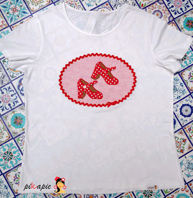 Camiseta flamenca tacones Pikapic
