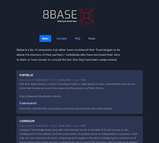 8Base Ransomware site