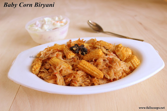 Baby Corn Biryani