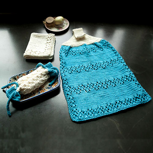 A Little Bit of Lace Bath Set - Free Pattern 