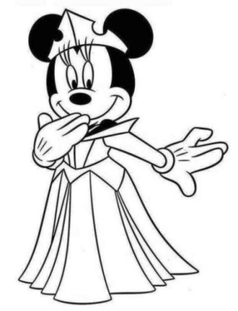 15 Sketsa Mewarnai Gambar Kartun Minnie Mouse  Media 