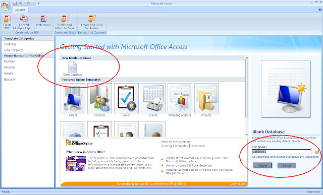 Pengenalan Microsoft Access 2007 Bagi Pemula