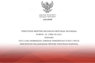 Menteri Keuangan Sri Mulyani Terbitkan Aturan untuk Jamin Pelaksanaan Proyek Strategis Nasional