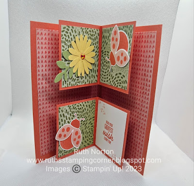 stampin up, hello ladybug