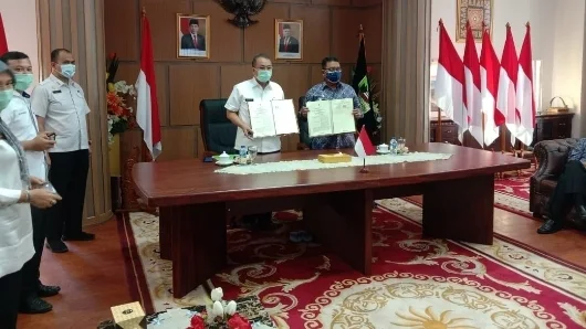 Penandatangan MoU Nota Kesepahaman Bersama se-Indonesia untuk Wujudkan APIP.