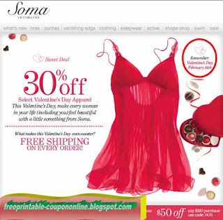 Free Printable Soma Intimates Coupons