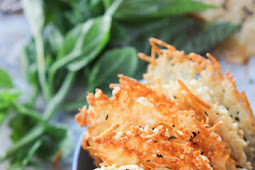 Garlic Basil Parmesan Crisps