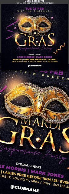  Mardi Gras Flyer Template