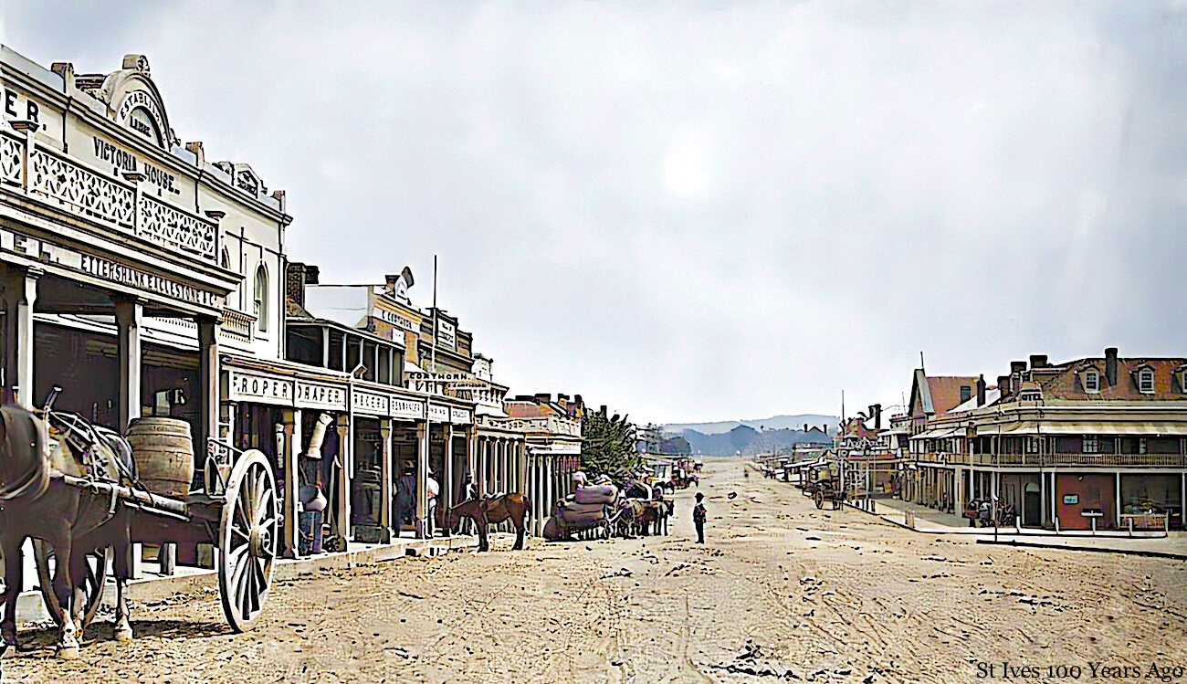 Fitzmaurice St, Wagga Wagga, c1875