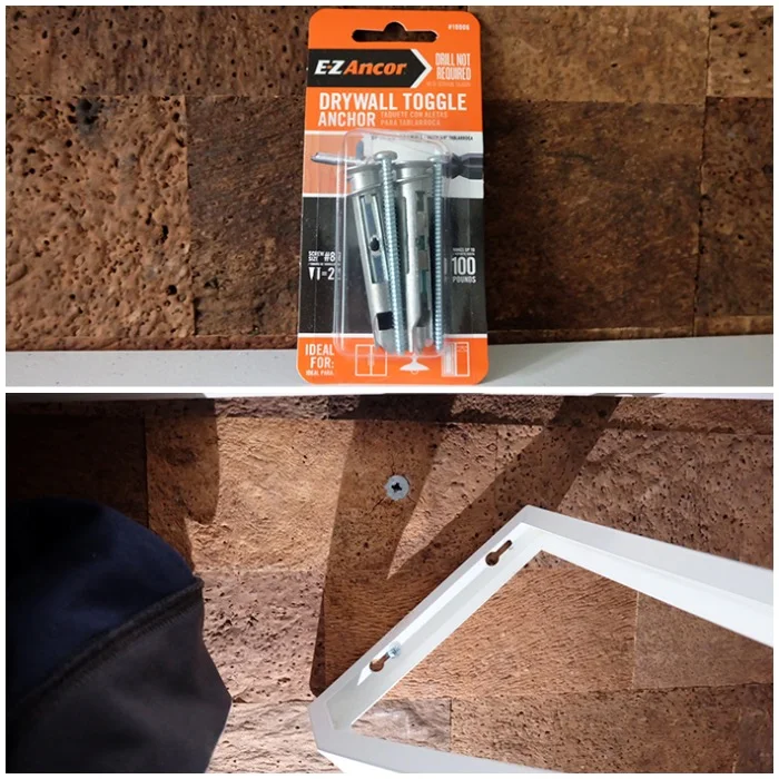 toggle wall anchor shelf repair