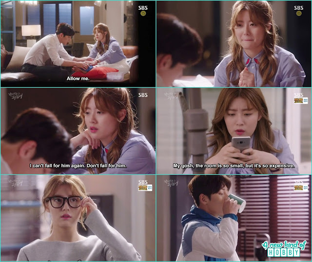 ji wook give first aid as bong hee tripped her foot outside the house - Suspicious Partner: Episode 7 & 8 korean drama 