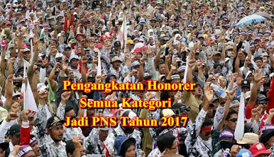 Inilah Jumlah Honorer Semua Kategori Yang Akan Diangkat Jadi PNS Tahun 2017 