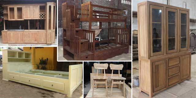 Jasa pembuatan furniture  kayu  jati mahoni Allia Furniture 