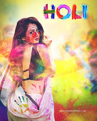 Holi girl photo editing background 2023