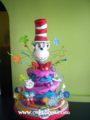 cat in a hat cake. Dr. Seuss Cat in the Hat Cake