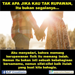  Kata-Kata Romantis Tak Apa Jika Kau Tak Rupawan, Itu Bukan Segalanya