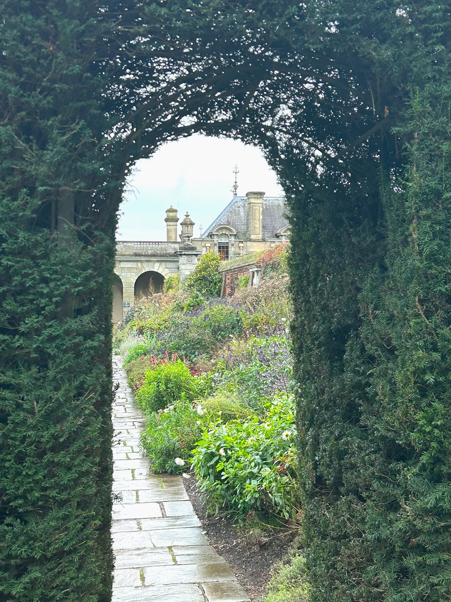 Cliveden House gardens in winter - National Trust property