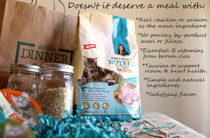 Make mealtime moments with Rachael Ray's #NutrishForCats range of simply inspired premium cat food. #MC #Sponsored