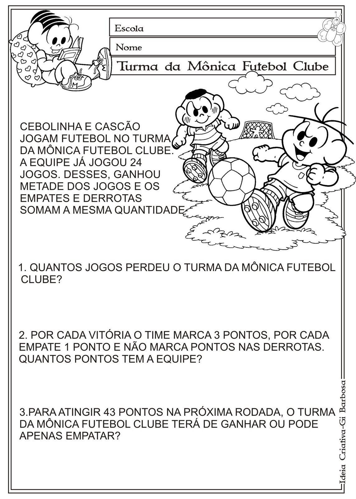 Resolução de Problemas Matemática 3º ano Angelina Rodrigues 