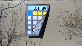 Calculator quilt made by Slice of Pi Quilts