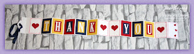 Fancy Fold Concertina Thank You card