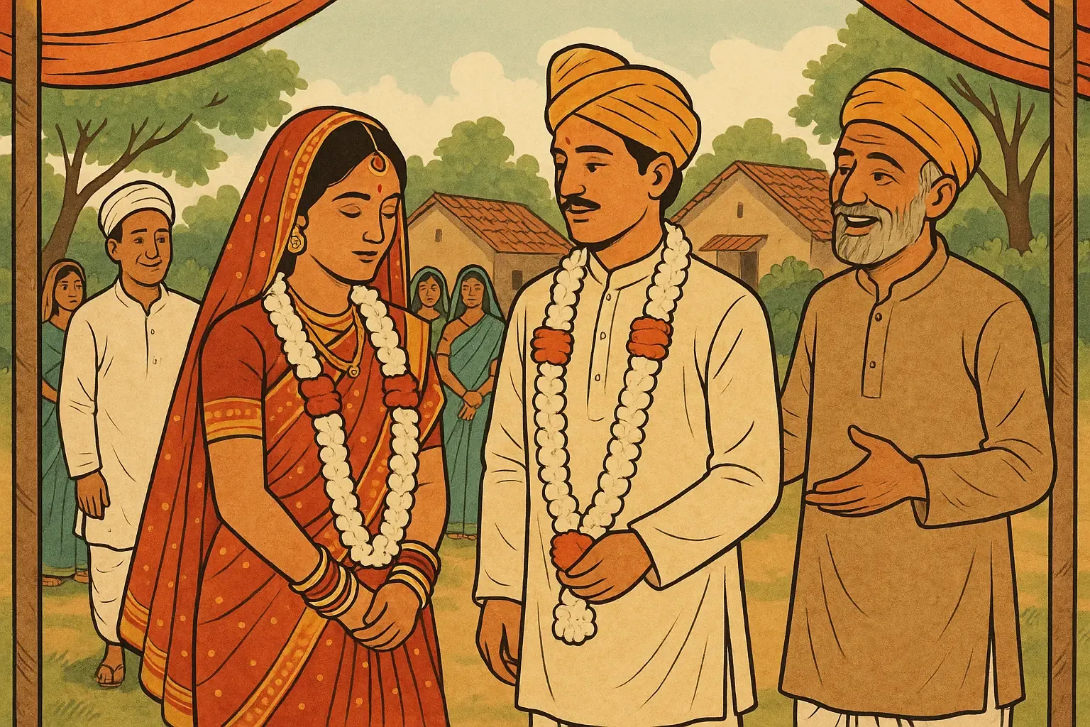 Bandhu Bebhara story: two villages, friendship, land dispute, dowry, social challenges, emotional, inspiring, engaging, rural life, marriage, struggle, real-life, rural saga, Indian traditions