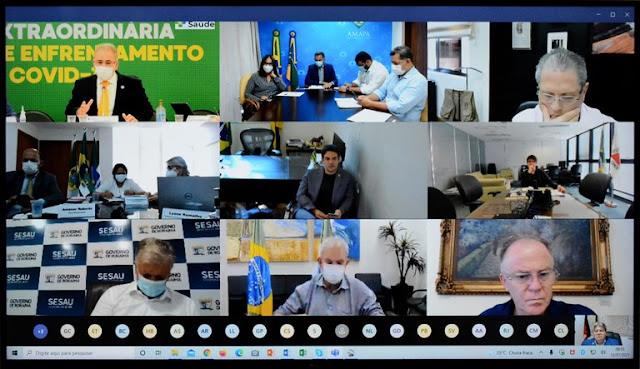 João Azevêdo e demais governadores discutem cronograma de distribuição de vacinas com ministro Marcelo Queiroga