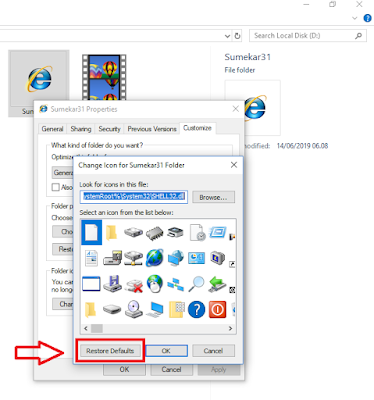 cara mudah mengubah dan mengganti tampilan icon folder di komputer (pc atau laptop)