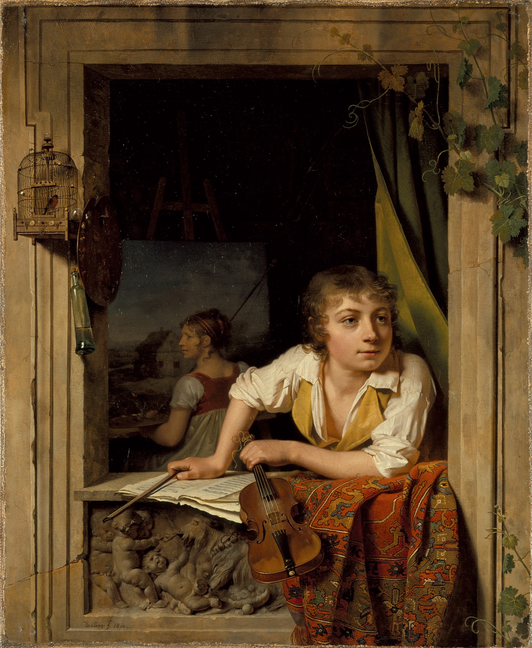 Martin-Drolling-Painting-and-Music-Portrait-of-the-Artists-Son