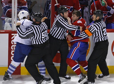 grabovski kostitsyn fight leafs habs