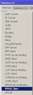 Add New PPPOE Client