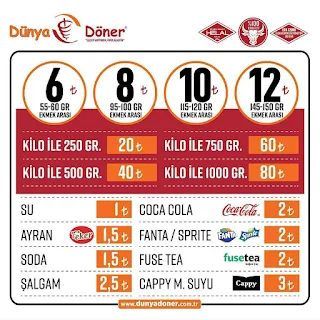 dünya döner istanbul dünya döner bayilik dünya döner franchise ucuz döner fiyatları kilo ile döner