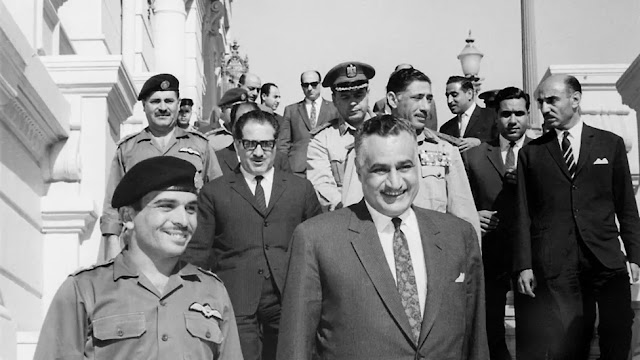 Nasser and Hussein in May 1967 in Cairo