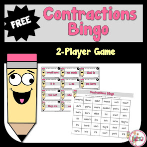 FREE Contraction Bingo