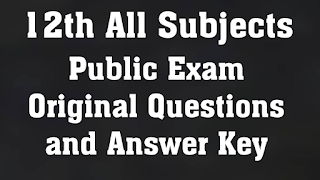 12th  Chemistry Question Paper for Public Exam 2024,Model Question,Study Mterials 2024