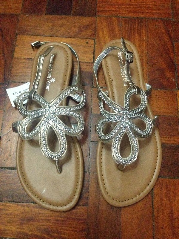 Gold Flat Sandals from Montego Bay Club (Payless Shoe Source)