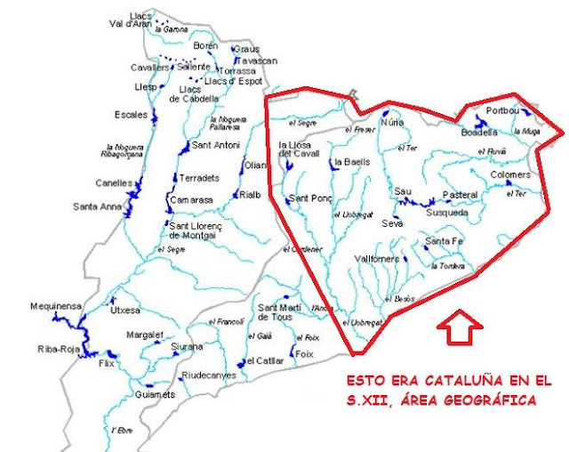 mapa, CAT, Catalunya, García de Cortázar; La época medieval, Alianza Madrid. 1973