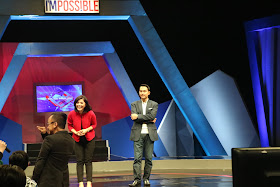 Merry Riana, Edvan M Kautsar dan Mc Danny dalam Acara I'm Possible Muda, Kaya, Bahagia, Bisa?