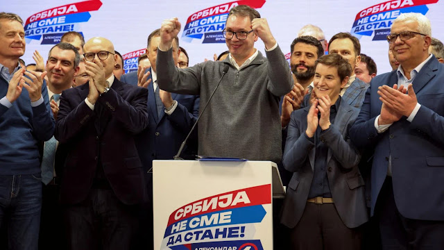 Vucic’s party wins parliamentary election in Serbia