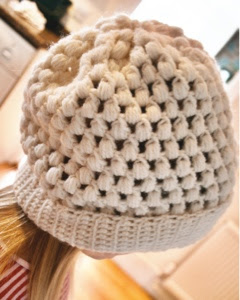 Puff Stitch Crochet Hat