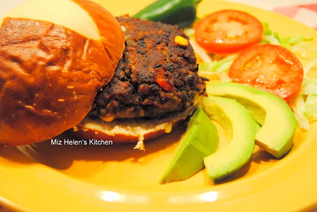 Black Bean Burger at Miz Helen's Country Cottage