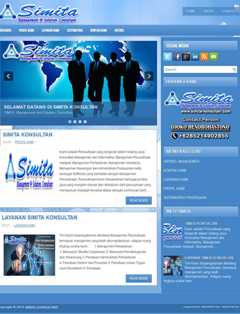 CONTOH DESAIN WEB BLOG PROFIL USAHA (COMPANY PROFILE 