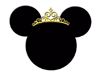 Siluetas de Minnie con tiaras.